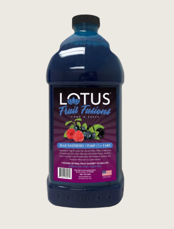 Lotus Fruit Fusion Blue Raspberry 1/2 Gallon