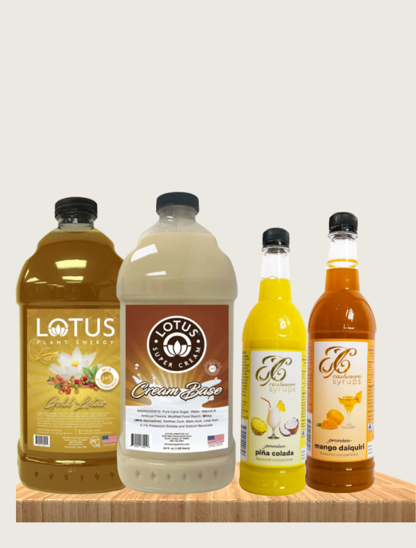 Lotus Coffee Energy and Cashmere Syrup Starter Pack B