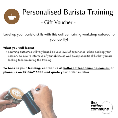 Personalised Barista Training Voucher