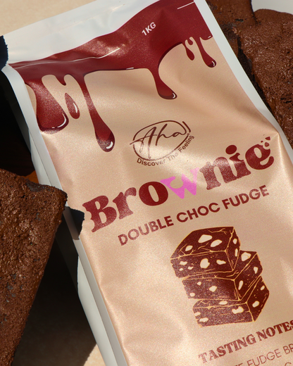 AHA! BROWNIE DOUBLE CHOC FUDGE