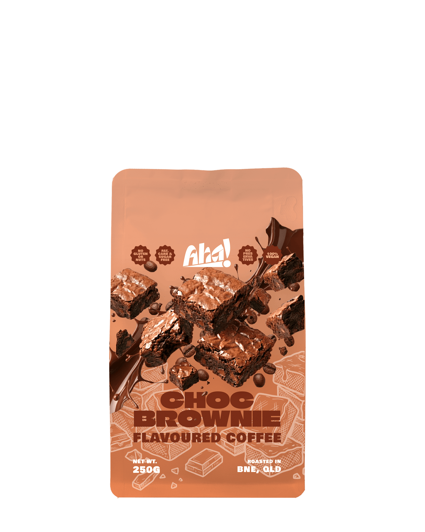 AHA! DOUBLE CHOC FUDGE BROWNIE