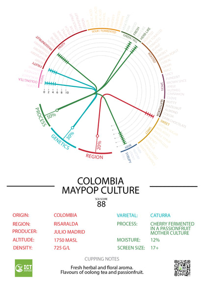 COLOMBIA - LA RIVIERA - "MAYPOP" CULTURE