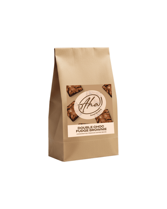 AHA DOUBLE CHOC BROWNIE 100g SAMPLE