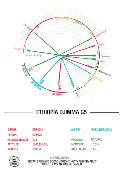 ETHIOPIA - DJIMMAH - GRADE 5 NATURAL